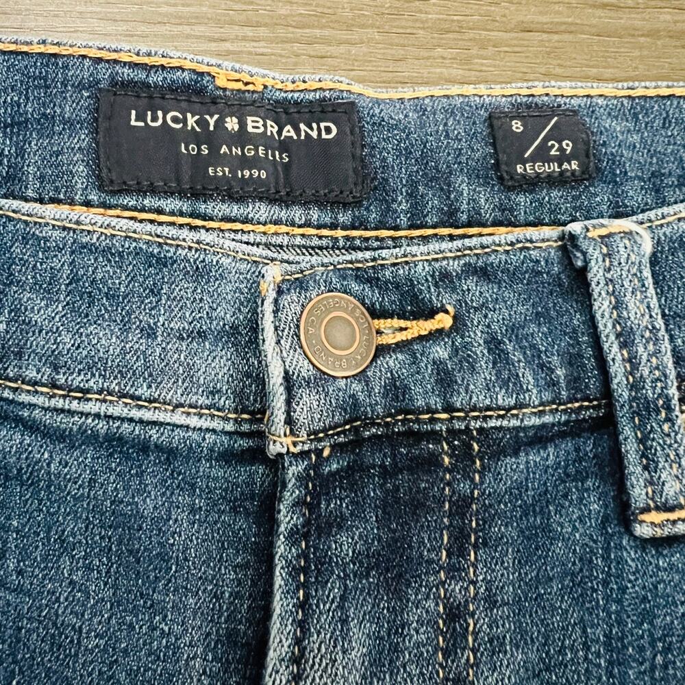 Lucky Brand Jeans Women's Size 8/29 Blue Mid Rise Straight Sweet Denim - Picture 4 of 14